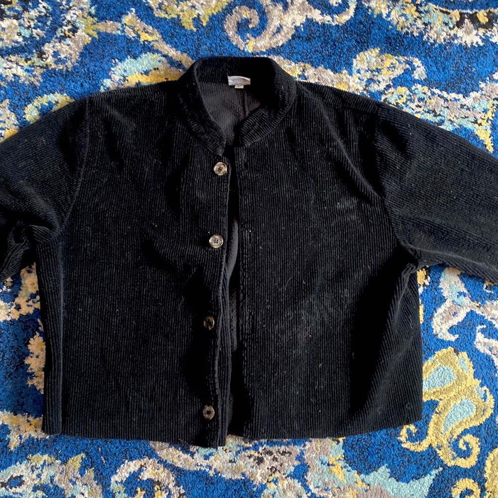 Cp shades SF cropped corduroy button up jacket